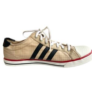 Adidas Men’s Beige Retro Canvas Sneakers Size 11